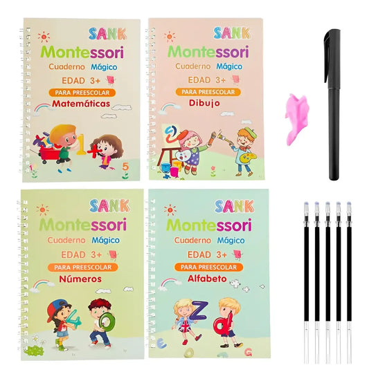 KIT DE LIBROS DE CALIGRAFÍA MONTESSORI
