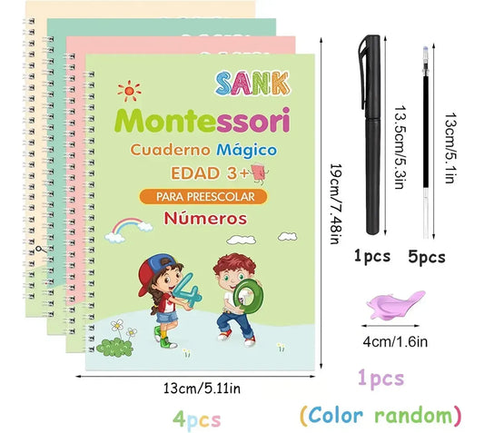 KIT DE LIBROS DE CALIGRAFÍA MONTESSORI