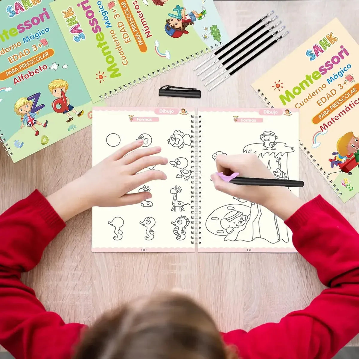KIT DE LIBROS DE CALIGRAFÍA MONTESSORI