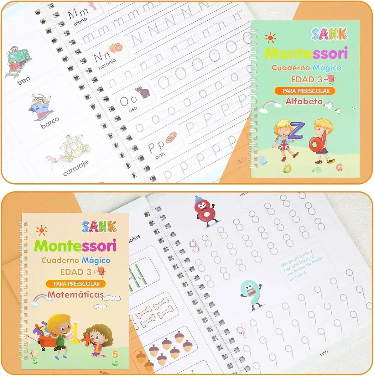 KIT DE LIBROS DE CALIGRAFÍA MONTESSORI